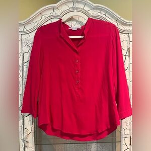 Stella McCartney fuchsia silk blouse